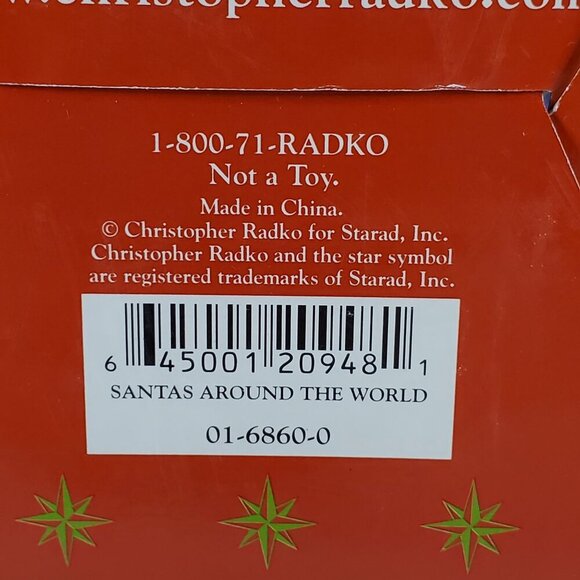 Christopher Radko Santas Around The World Ornament In Box 3D Christmas - Picture 12 of 13